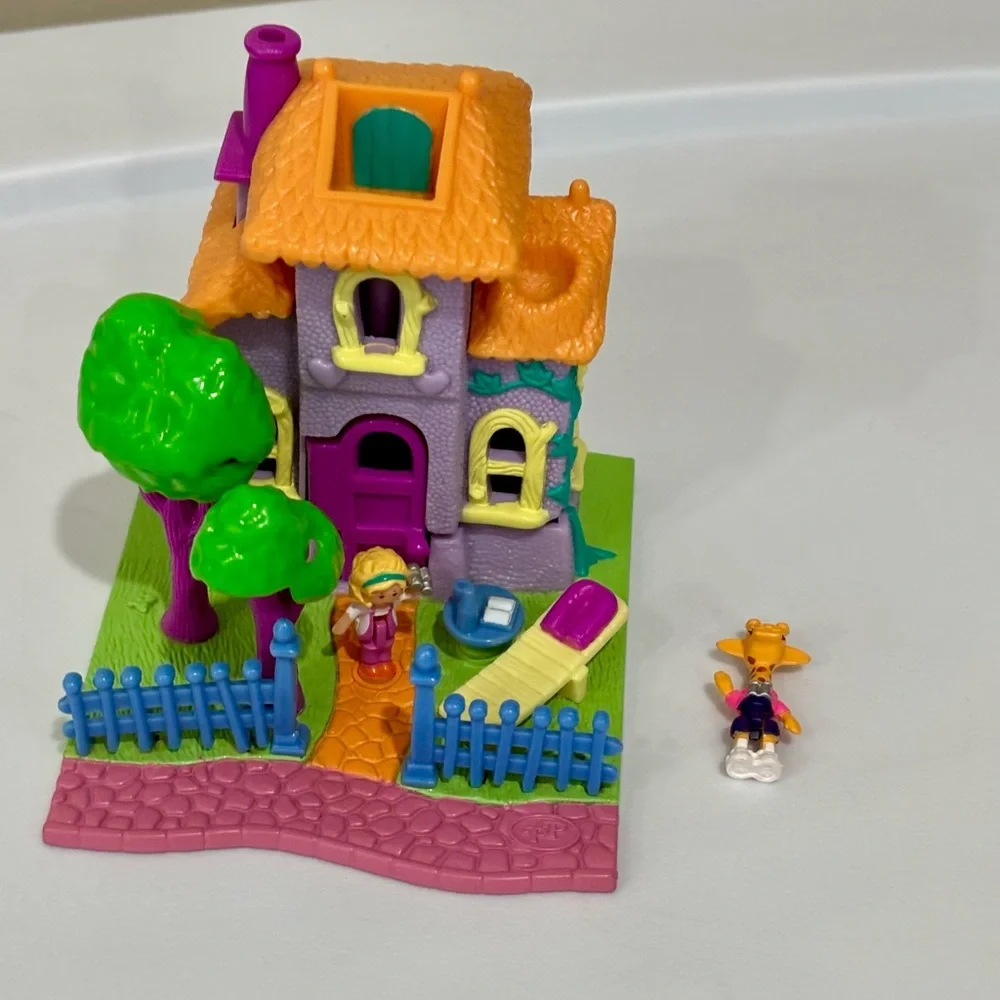 Vintage 1994 Bluebird Toys Polly Pocket Giraffe House Rare Nostalgia